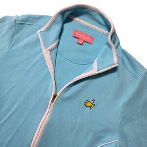 Magnolia Lane Masters Augusta Jacket Small Blue Zip Golf Logo Track Jacket